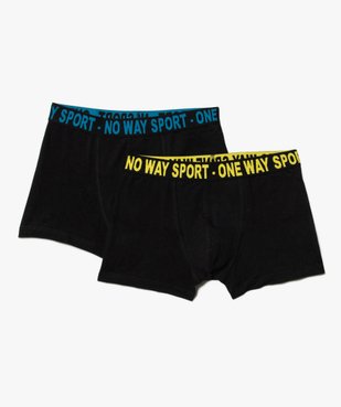 Boxer garçon uni avec ceinture imprimée (lot de 2) vue1 - GEMO 4G GARCON - GEMO