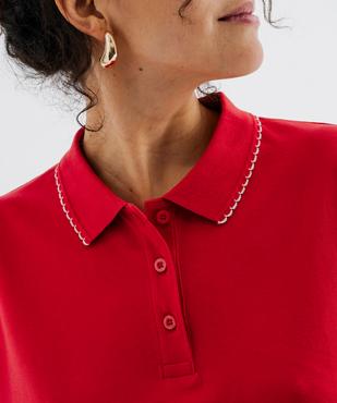 Polo manches courtes coupe large feme vue2 - GEMO 4G FEMME - GEMO