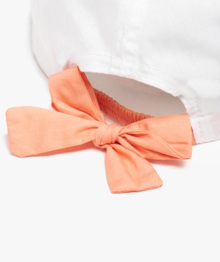 Casquette fille avec inscription pailletée et noeud sur l’arrière vue2 - GEMO (ENFANT) - GEMO
