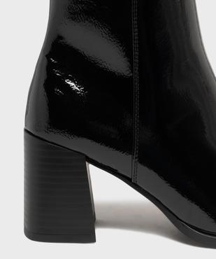 Boots à talon large et bout carré femme vue13 - FOLLOW ME - GEMO