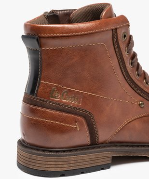 Boots homme unies à lacets fermeture zippée – Lee Cooper  vue6 - LEE COOPER - GEMO