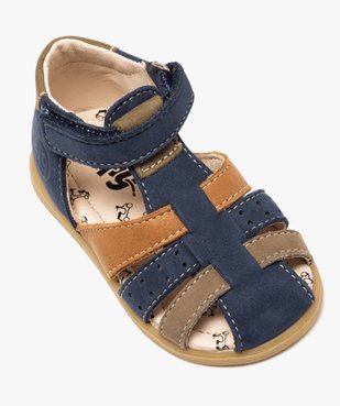 Sandales premiers pas bébé garçon en cuir - Bopy vue5 - BOPY - GEMO
