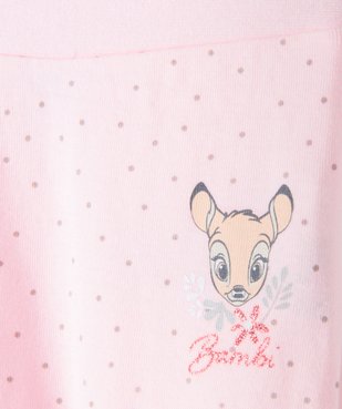 Pantalon bébé fille en maille imprimée Bambi - Disney vue2 - DISNEY DTR - GEMO