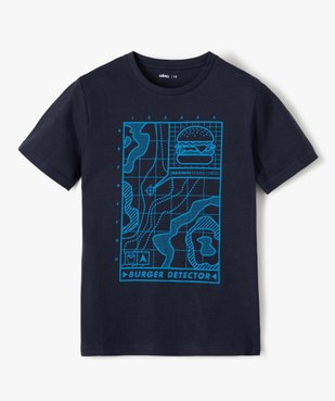 Tee-shirt garçon à manches courtes imprimé streetwear vue1 - GEMO (JUNIOR) - GEMO
