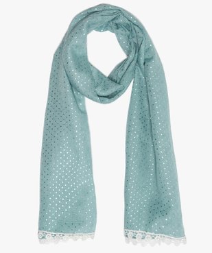 Foulard fille texturé à pois argentés vue1 - GEMO (ENFANT) - GEMO