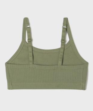 Brassière en coton stretch à fines bretelles fille - Camps United vue3 - CAMPS GEMO FOR GOOD - GEMO