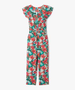 Combinaison pantalon fluide à manches volantées fille vue3 - GEMO 4G FILLE - GEMO