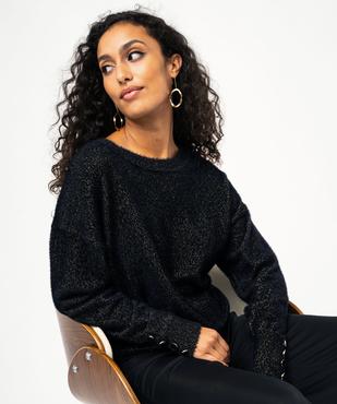 Pull pailleté en maille ultra douce femme vue1 - GEMO(FEMME PAP) - GEMO