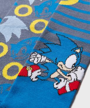Chaussettes imprimées garçon (lot de 3) - Sonic The Hedgehog vue2 - SONIC - GEMO