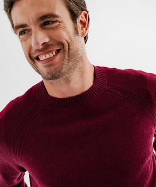 Pull en laine à manches raglan homme vue2 - GEMO (HOMME) - GEMO