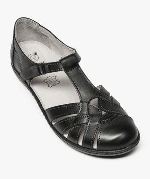 Chaussures confort femme avec entrelacs de brides vue5 - GEMO (CONFORT) - GEMO