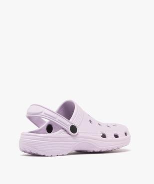 Sabots souples dessus perforé femme  vue4 - GEMO (PLAGE) - GEMO