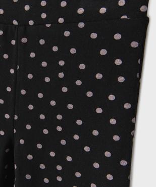 Legging flare en maille bouclette imprimée fille vue2 - GEMO 4G FILLE - GEMO