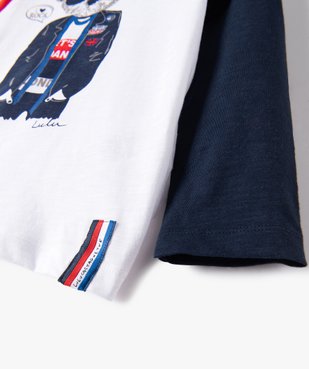 Tee-shirt garçon à manches longues imprimé - Lulu Castagnette vue4 - LULUCASTAGNETTE - GEMO