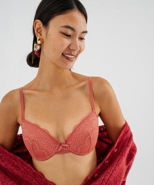 Soutien-gorge corbeille en dentelle à armatures vue1 - GEMO(HOMWR FEM) - GEMO