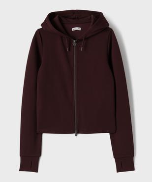 Sweat zippé à capuche spécial sport fille vue3 - GEMO (JUNIOR) - GEMO