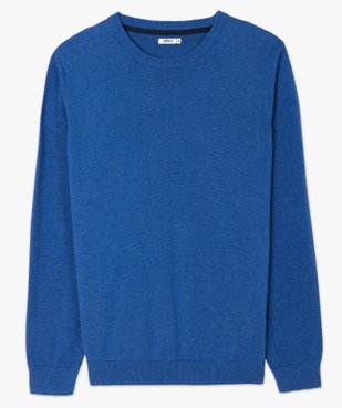 Pull homme à col rond en coton vue4 - GEMO (HOMME) - GEMO