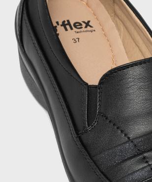 Mocassins confort femme unis avec détails brillants vue12 - G'FLEX - GEMO
