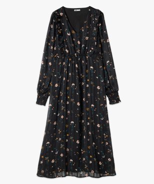Robe de grossesse longue en voile et motif fleuri vue4 - GEMO (MATER) - GEMO