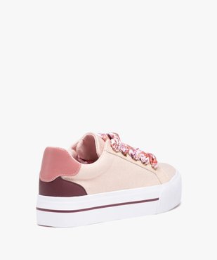 Baskets femme en toile métallisée et lacets foulard vue5 - GEMO (SPORTSWR) - GEMO