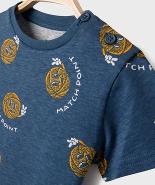 Tee-shirt à manches courtes à motifs sportifs bébé garçon  vue2 - GEMO 4G BEBE - GEMO