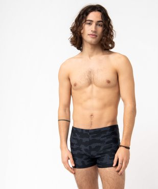 Maillot de bain homme forme boxer avec motifs vue1 - GEMO (PLAGE) - GEMO