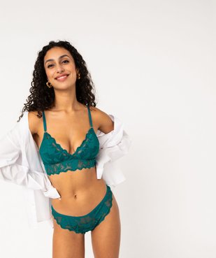 Soutien-gorge triangle en dentelle femme vue1 - GEMO(HOMWR FEM) - GEMO