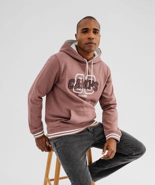 Sweat à capuche avec inscription en maille bouclette homme - Camps United vue1 - CAMPS GEMO FOR GOOD - GEMO