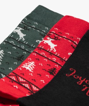 Chaussettes spéciales Noël homme dans coffret cadeau (lot de 3) vue3 - GEMO(HOMWR HOM) - GEMO