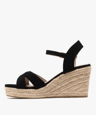 Sandales femme à talon compensé et brides unies vue9 - VALENTINA BALDA - GEMO