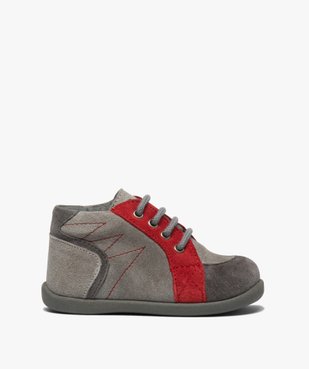 Chaussures premiers pas bébé garçon en cuir vue1 - GEMO(BEBE DEBT) - GEMO