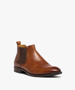 Boots homme dessus cuir uni – Pierre Cardin Diffusion vue2 - PIERRE CARDIN D - GEMO
