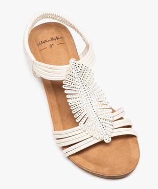 Sandales à brides avec strass et semelle compensée femme - Valentina Baldano vue5 - VALENTINA BALDA - GEMO