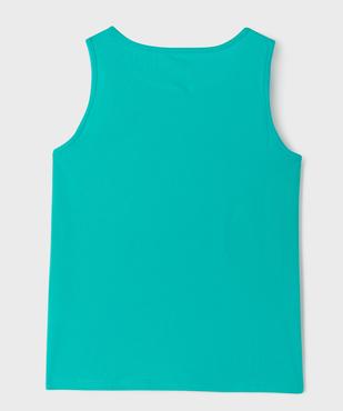 Débardeur oversize en coton imprimé fille vue3 - GEMO 4G FILLE - GEMO