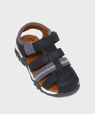 Sandales à brides bi-matières garçon - Buggy vue5 - BUGGY - GEMO