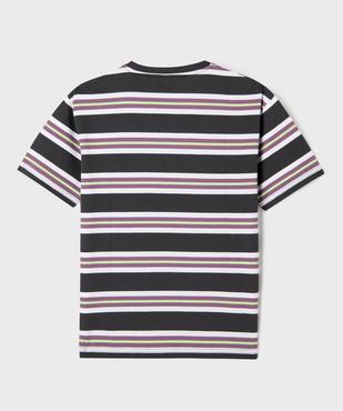 Tee-shirt rayé style skater garçon vue5 - GEMO (JUNIOR) - GEMO