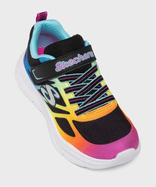 Baskets running en mesh fluo fille - Skechers  vue5 - SKECHERS - GEMO