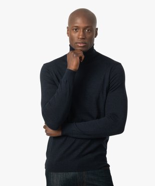 Pull homme à col roulé 100% laine mérinos vue1 - GEMO (HOMME) - GEMO