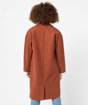 Manteau femme aspect drap de laine vue4 - GEMO(FEMME PAP) - GEMO