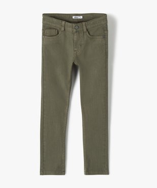 Pantalon garçon uni coupe Slim extensible  vue1 - GEMO 4G GARCON - GEMO