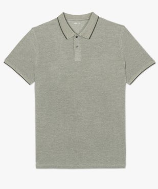 Polo homme à manches courtes et finitions fantaisie vue4 - GEMO (HOMME) - GEMO