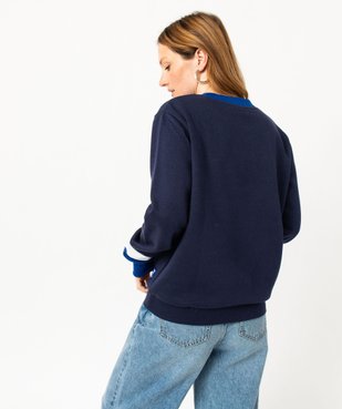 Sweat molletonné avec large inscription femme - Yale vue3 - YALE - GEMO