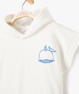 Tee-shirt bébé à manches courtes et capuche en éponge vue2 - GEMO(BEBE DEBT) - GEMO