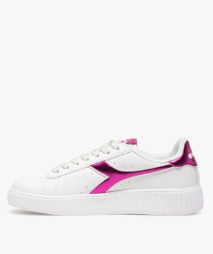 Baskets femme avec empiècements irisés - Diadora vue3 - DIADORA - GEMO