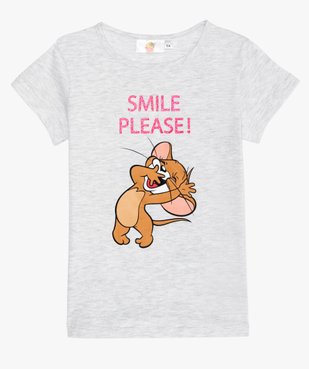Tee-shirt fille imprimé paillettes - Tom & Jerry vue1 - TOM ET JERRY - GEMO