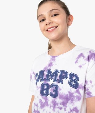 Tee-shirt fille large avec motif tie-and-dye - Camps United vue1 - CAMPS UNITED - GEMO