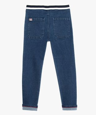 Jean garçon stretch à taille façon jogging - Lulu Castagnette vue3 - LULUCASTAGNETTE - GEMO