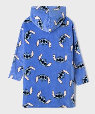 Chemise de nuit à capuche en maille douillette Stitch fille - Disney vue3 - LILO & STITCH - GEMO