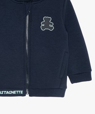Sweat bébé garçon zippé à capuche - Lulu Castagnette vue2 - LULUCASTAGNETTE - GEMO