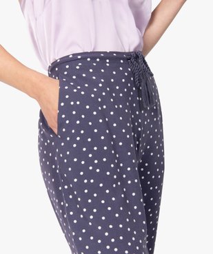 Pantalon de pyjama femme à motifs fleuris vue2 - Nikesneakers(HOMWR FEM) - Nikesneakers